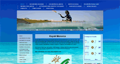 Desktop Screenshot of kayakmenorca.com
